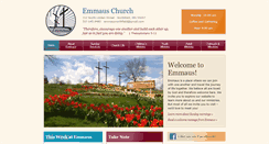 Desktop Screenshot of emmauschurch.org