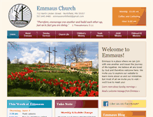 Tablet Screenshot of emmauschurch.org